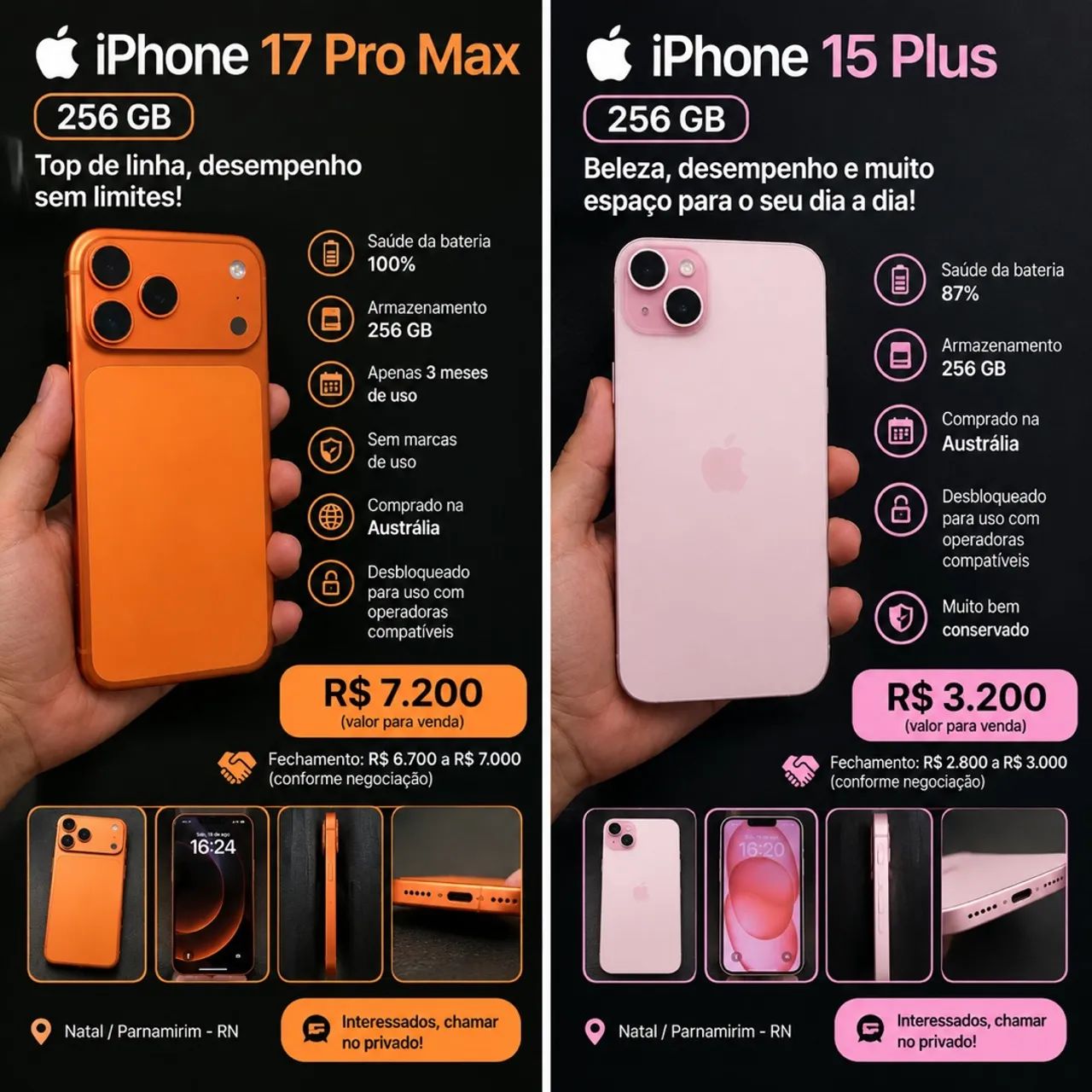iPhone 17 pro max E iPhone plus 15