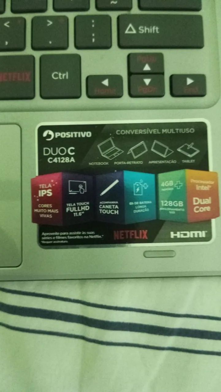 Notebook Positivo Duo C4128A Conversível - Para Peças ou Reparo - Foto 3