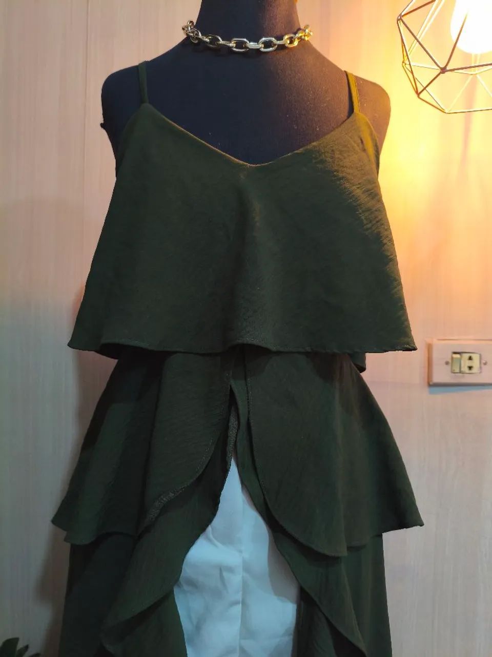 Bata Boho  verde militar Tam: p/m - Foto 4