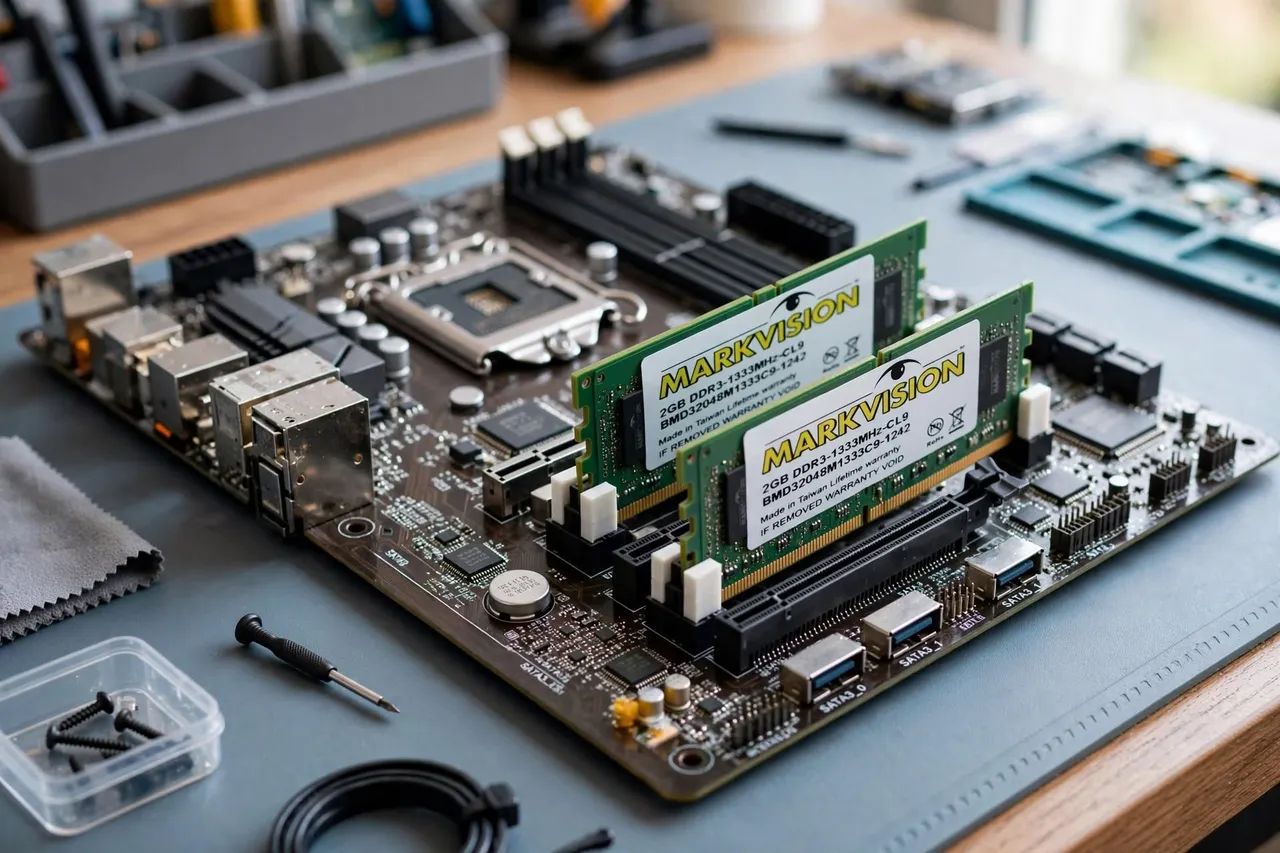 Upgrade PC - Memória RAM DDR3 2GB 1333MHz Markvision Original - Foto 4