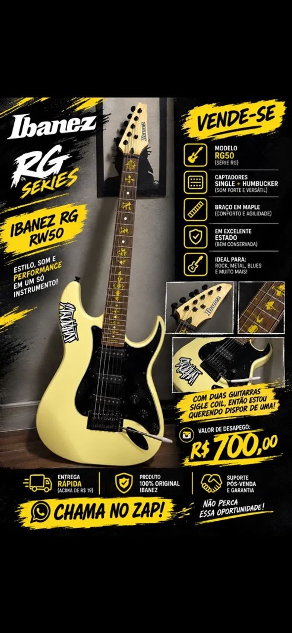 VENDE DE GUITARRA SEMI NOVA