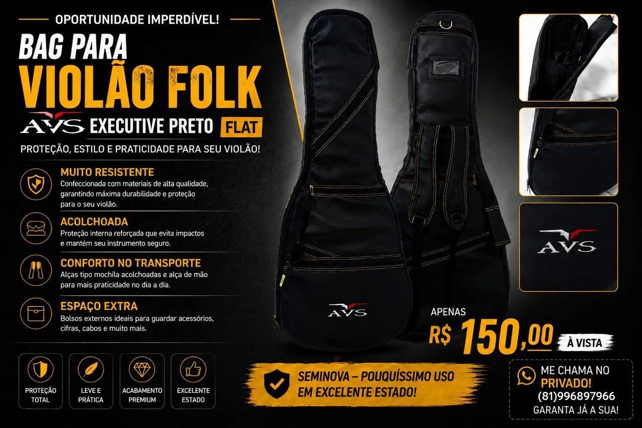 Bag para violão flat 
