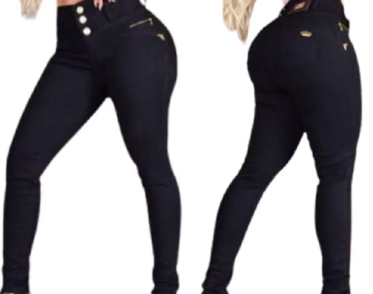 Calça jeans preta nunca usada - Foto 2