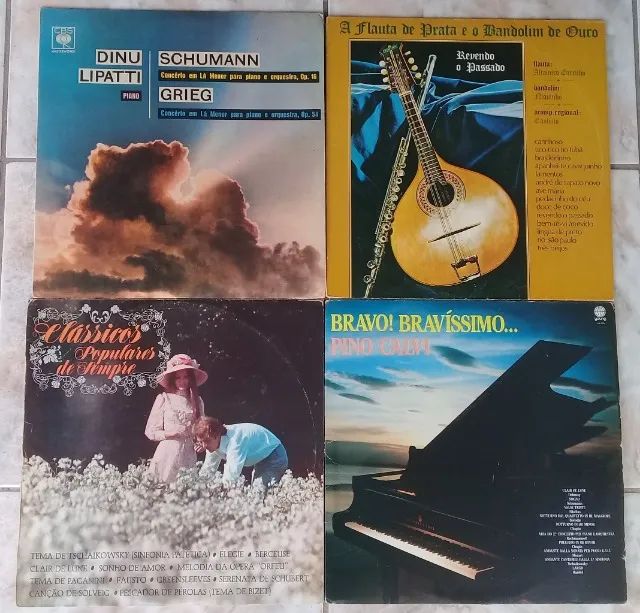 Bravo!/Clássicos Populares/Schumann/Revendo o Passado-4 LPs(pacote)