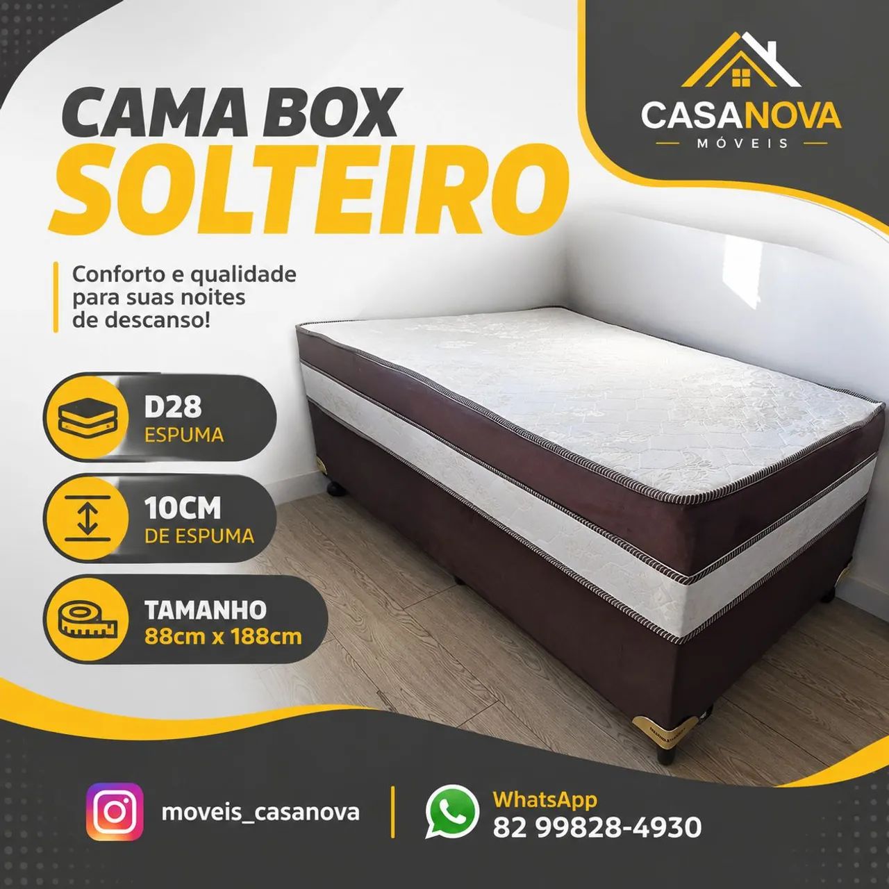 Cama Box Solteiro