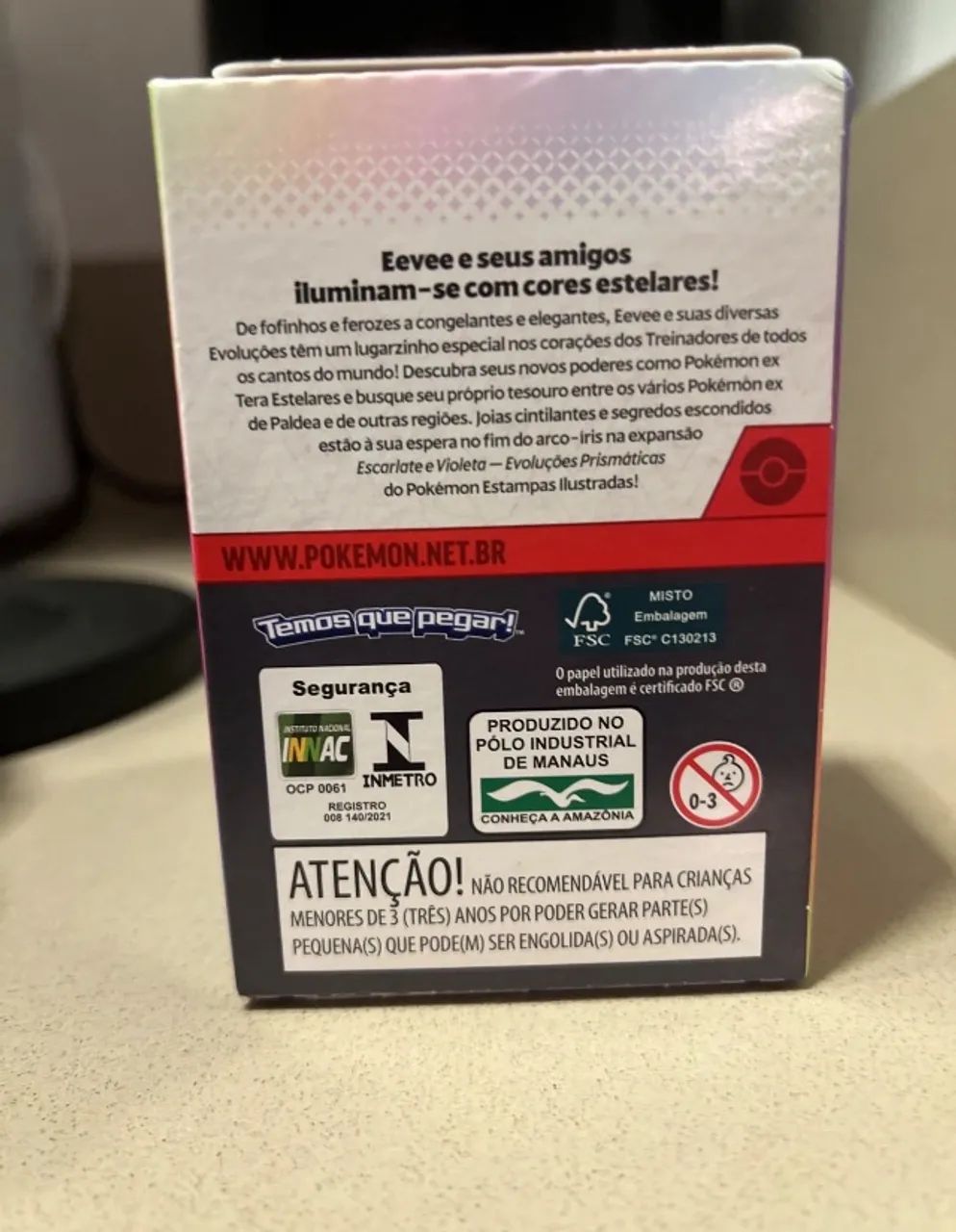 Combo de Pacotes de Booster Evoluções Prismáticas Pokémon Tcg - Foto 3