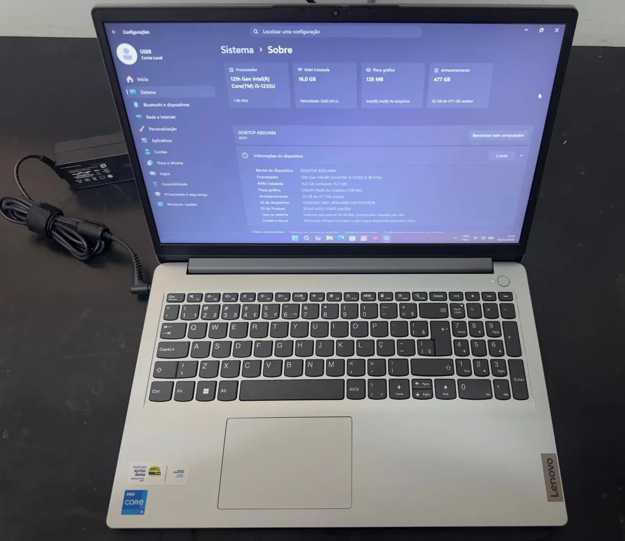 Notebook Lenovo i5 12th 16gb 512Nvme - Foto 3