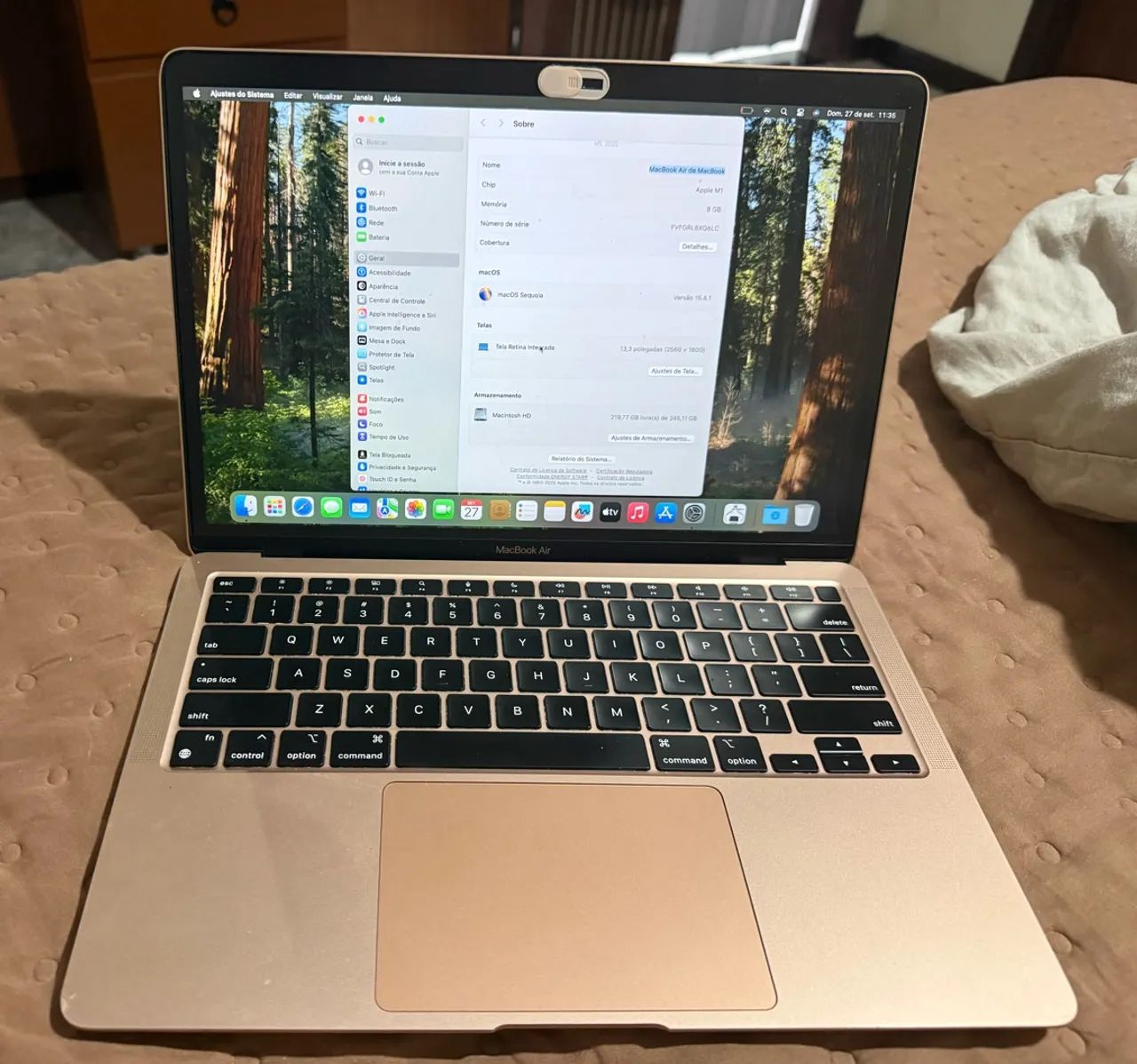 MacBook Air M1 2020 Rosa - 8 GB RAM - 256 GB SSD - Foto 3