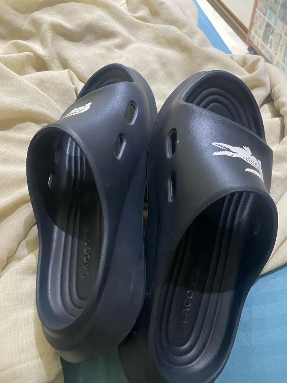 Chinelo slide Meduz Lacoste  - Foto 3