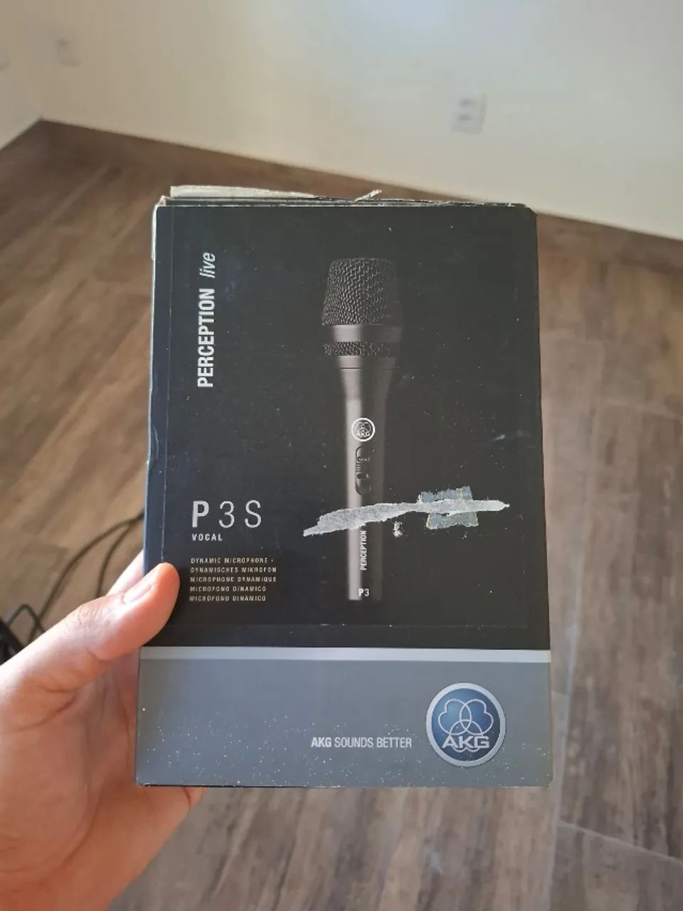 Microfone P3S AKG + Pedestal + Cabo - Foto 5