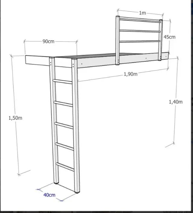 cama suspensa - Foto 4