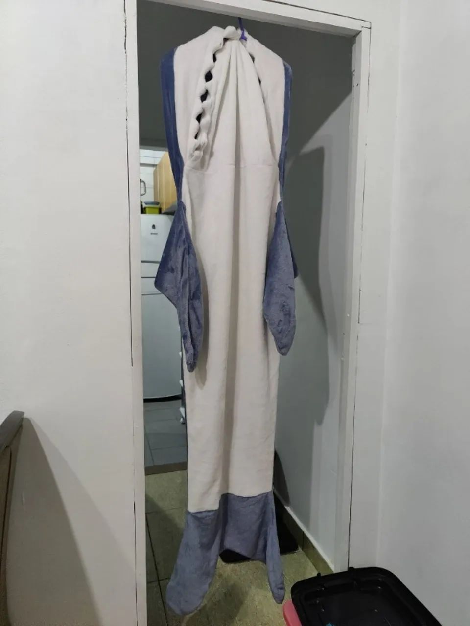 Cobertor Pijama Saco de Dormir Tubarão Adulto 190 cm Altura