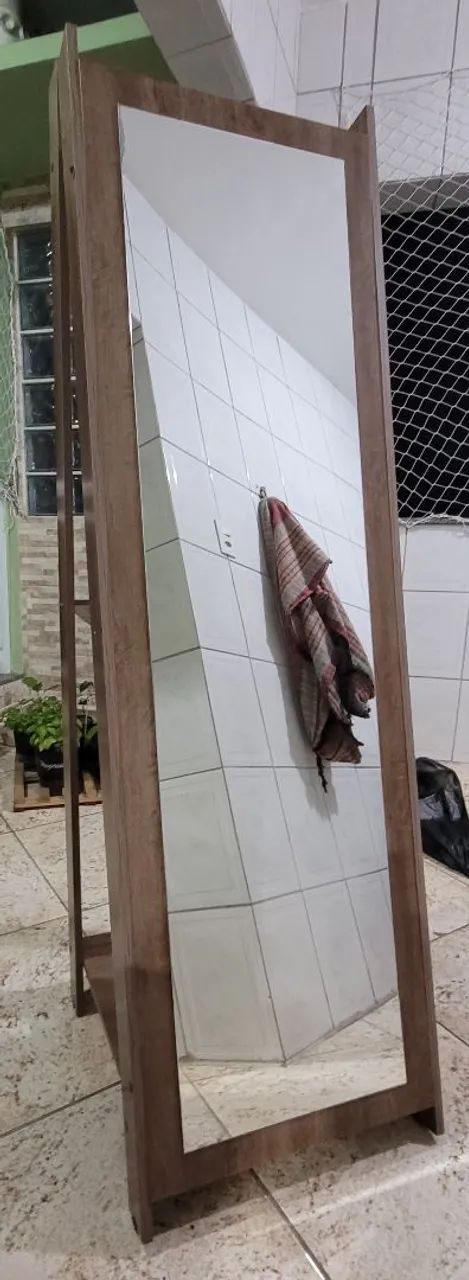 Espelho de chão com prateleiras.  - Foto 4