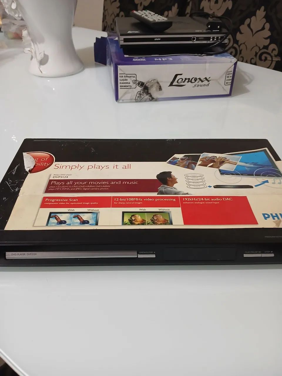 Dvd player. São 4unidades 2 Philips,1 lenox,1hypson - Foto 2