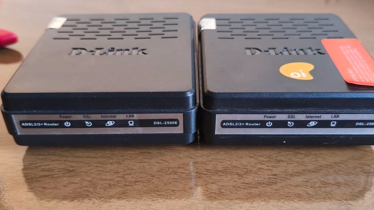 2 Modems D-Link DSL-2500E ADSL2+ (Funcionando)