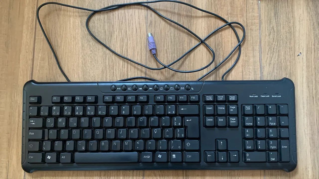 Teclado usado com conexão PS2 (4 unidades disponíveis) - Foto 4