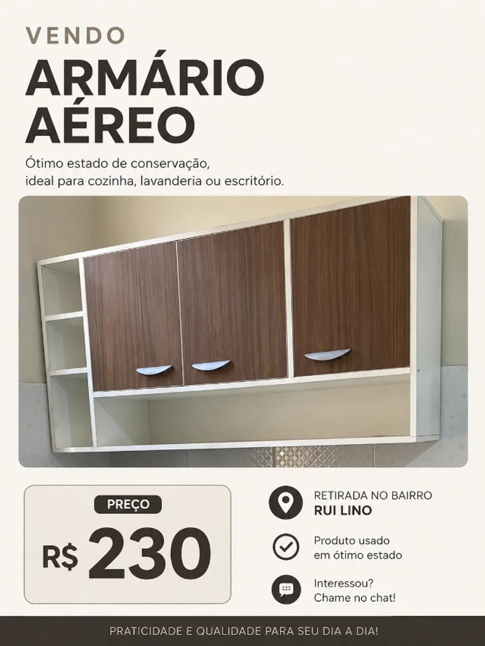 Armário de Cozinha Aéreo