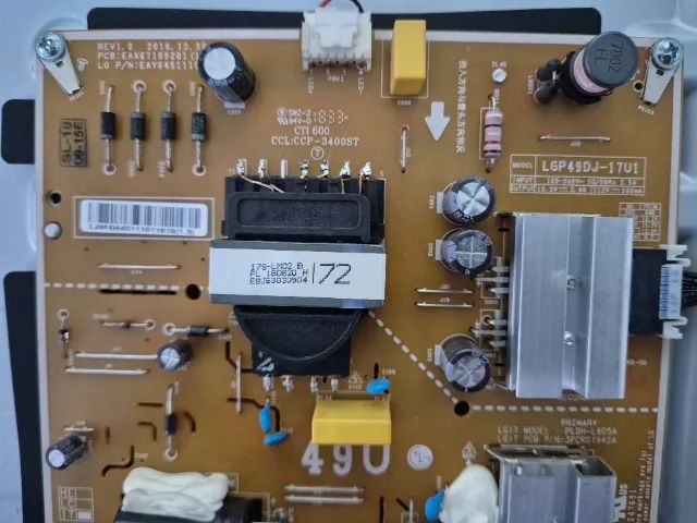 Placa fonte da TV LG 49UK6310PSE - Foto 3