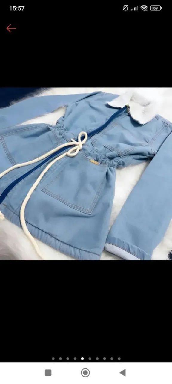 JAQUETA JEANS FEMININA GG - Foto 2