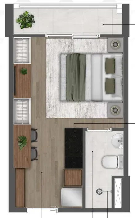 PLANTA 21m²