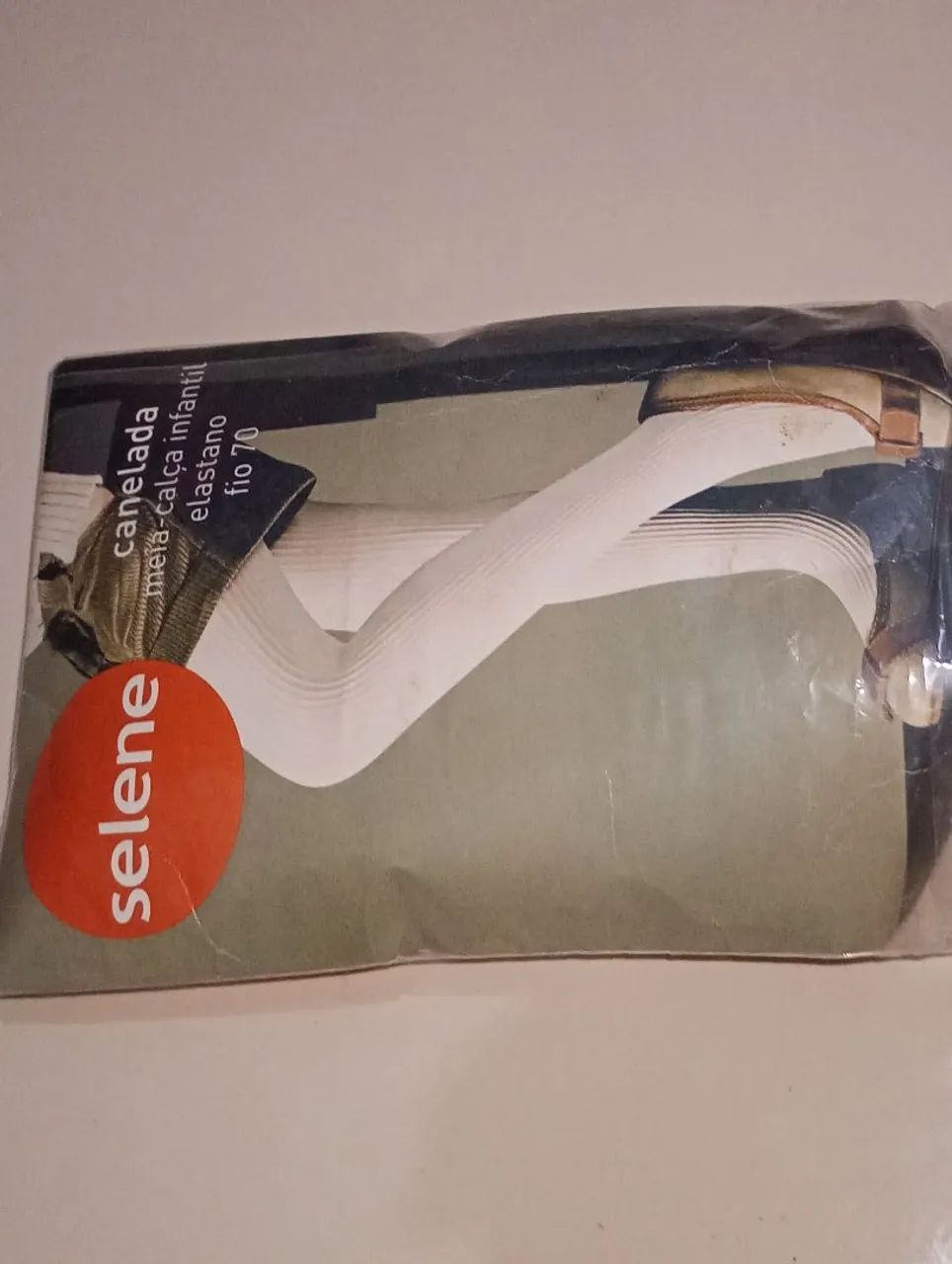 Meia calça canelada infantil elastano fio 70-selene