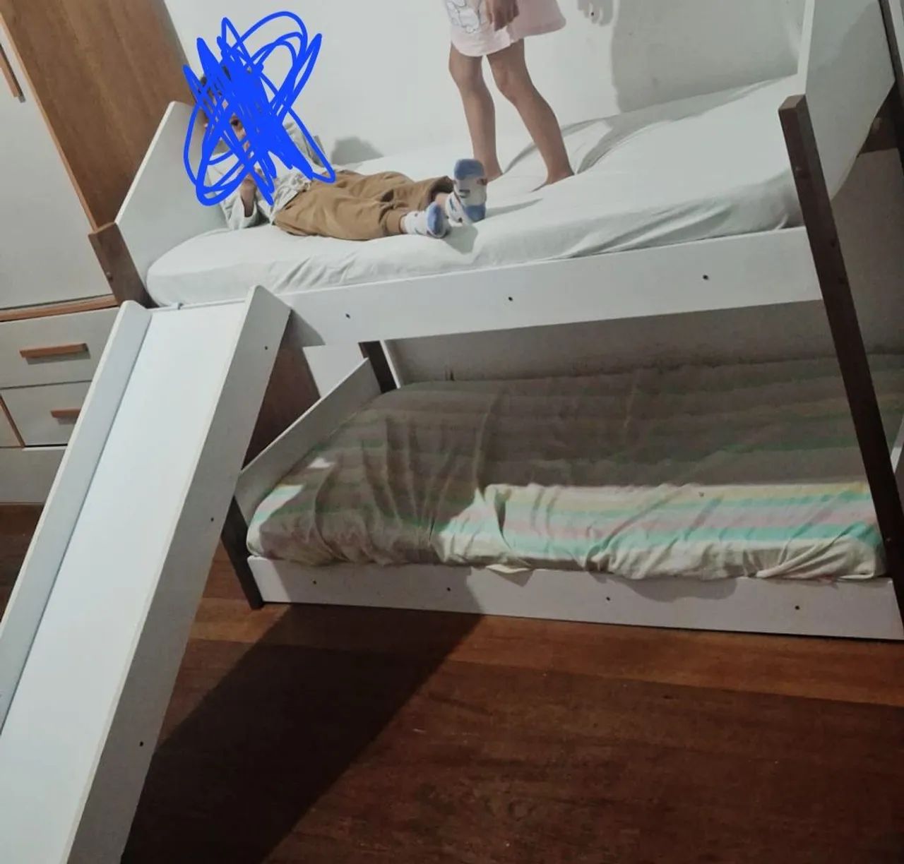 Bicama com escorregador e 2 colchões  - Foto 2