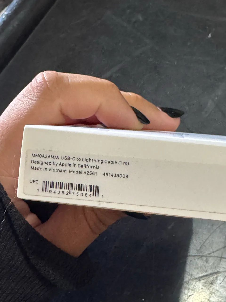 Cabo USB-C para Lightning Apple Original (1m) - Modelo A2561 - Foto 2