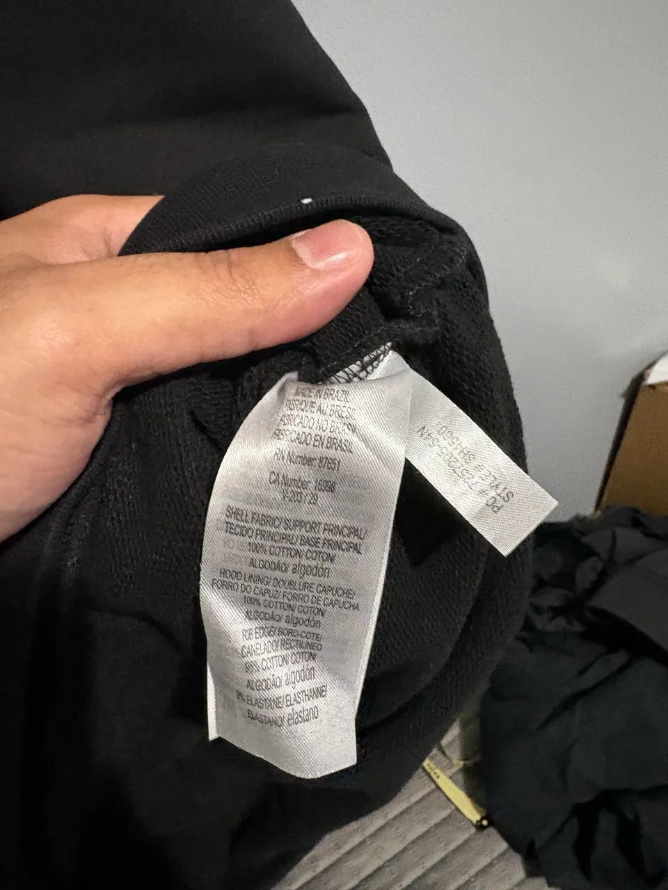 Moletom Lacoste Classic Fit Original 4XL Preto Com Capuz - Foto 4