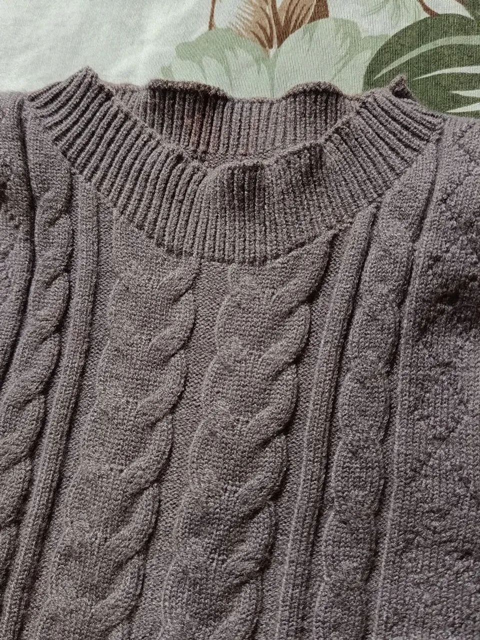Blusa tricô cinza  - Foto 3