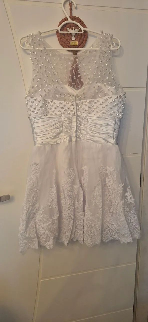 Vestido Branco Bordado - Foto 5