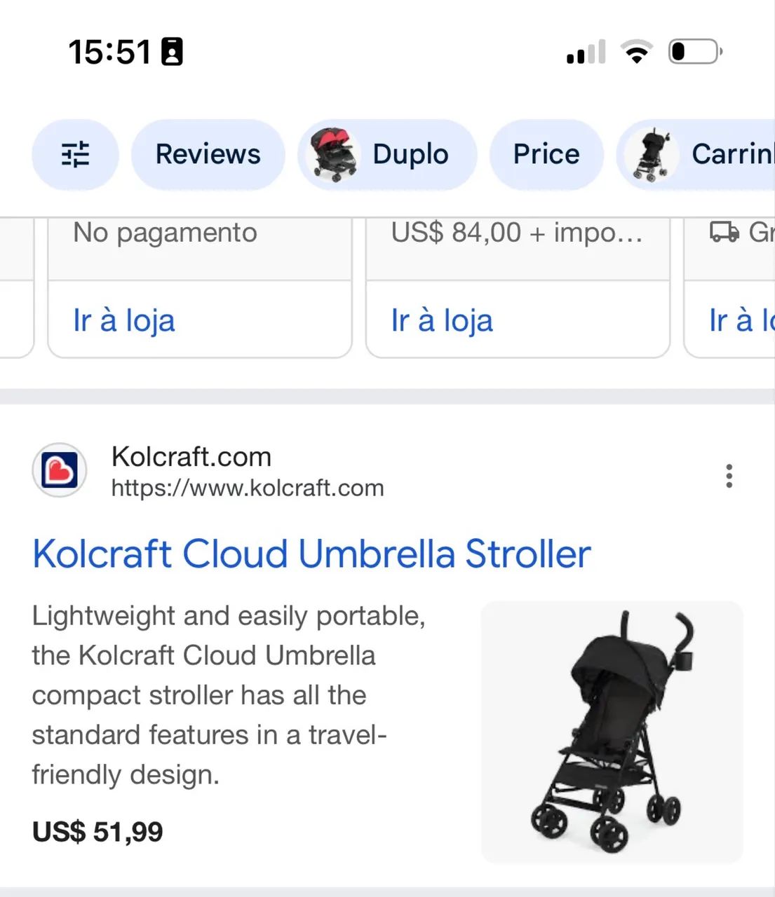 Vendo carrinho de bebê estilo guarda chuva - Foto 4