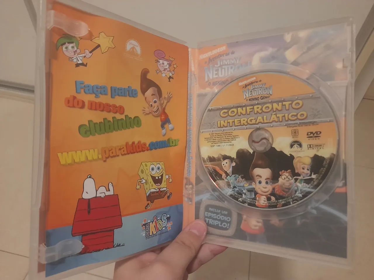 Jimmy Neutron: Confronto Intergaláctico DVD original [USADO] - Foto 3