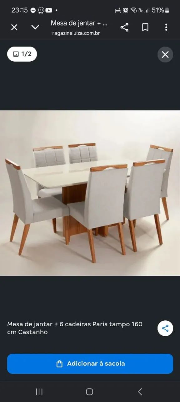Mesa 6 lugares 