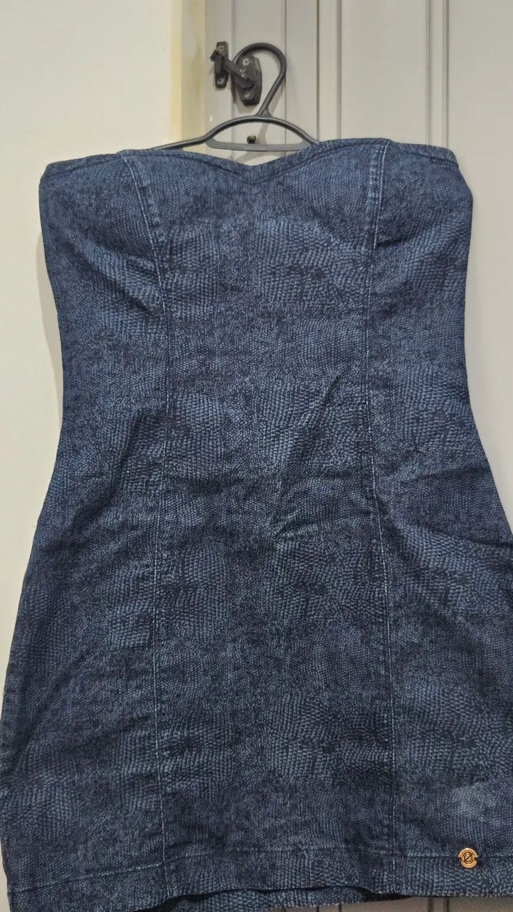 Vestido jeans acinturado - Foto 3