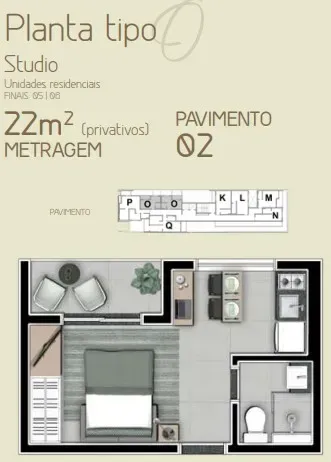 PLANTA 22m²