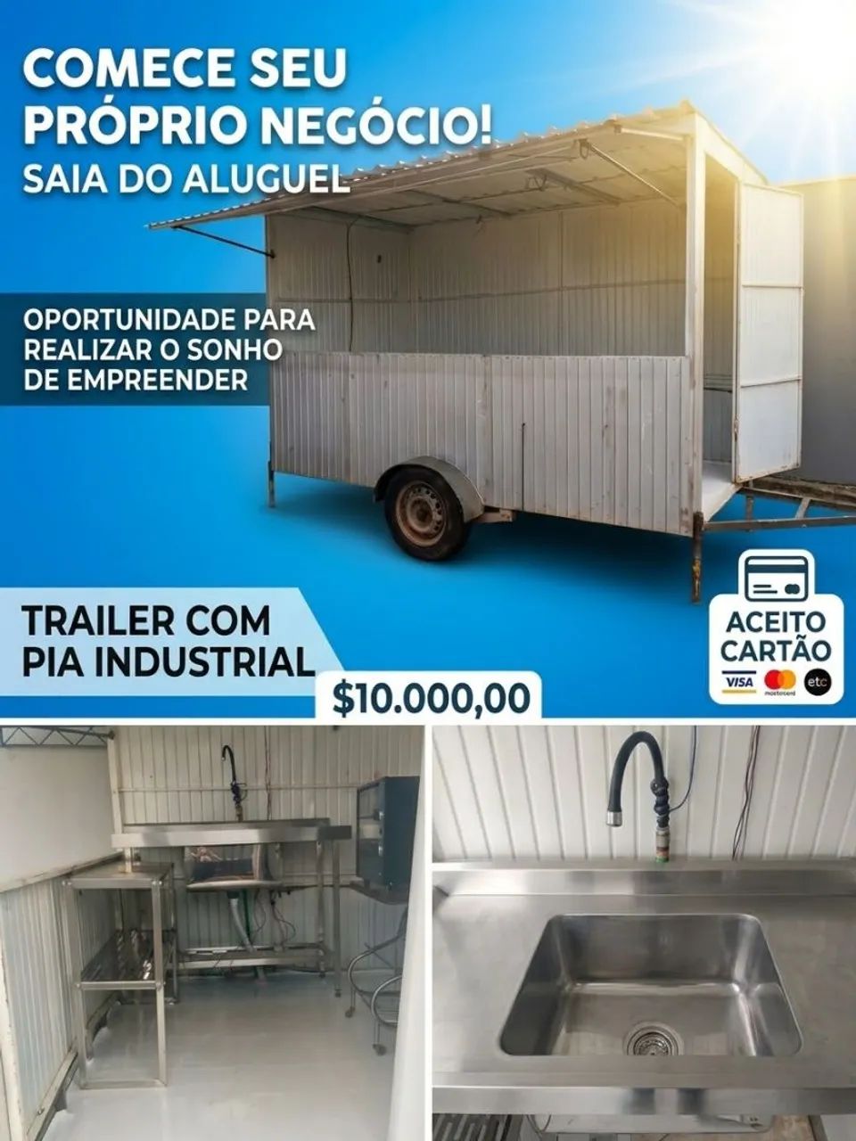 Oportunidade para empreender sem se preocupar com aluguel 