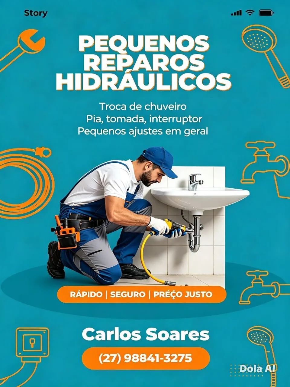 Faço pequeno reparos 