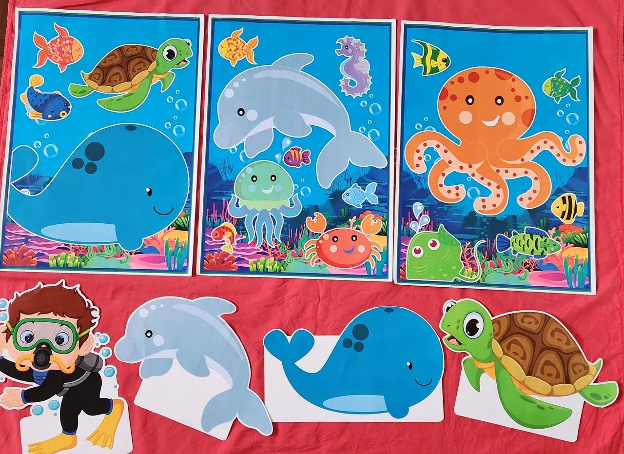 Kit decoração Fundo do Mar  - Foto 5