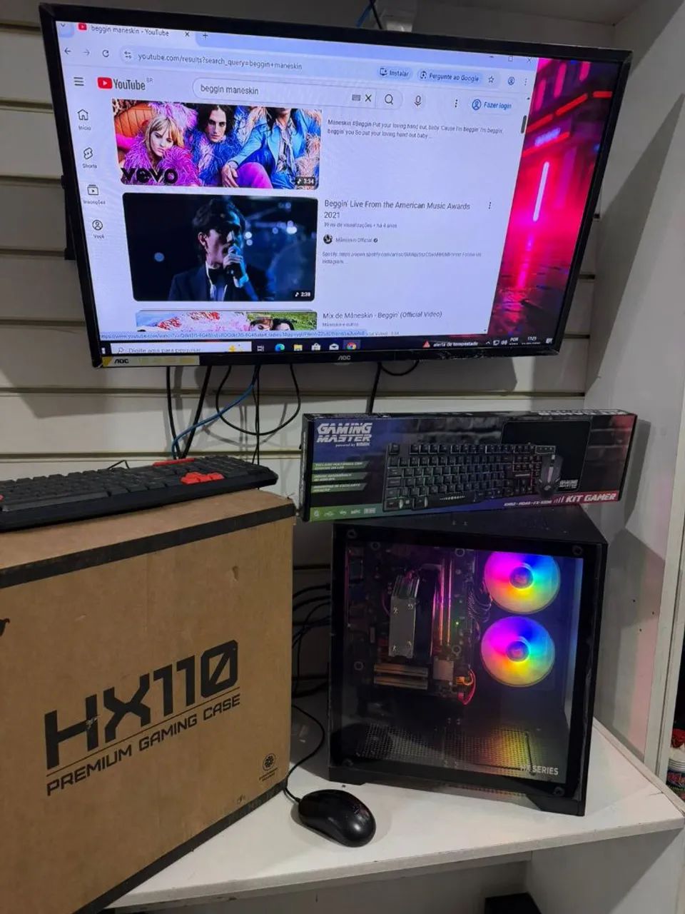 Pc Gamer AQUÁRIUM GEFORCE 8GB Novo Lacrado na Caixa  - Foto 4