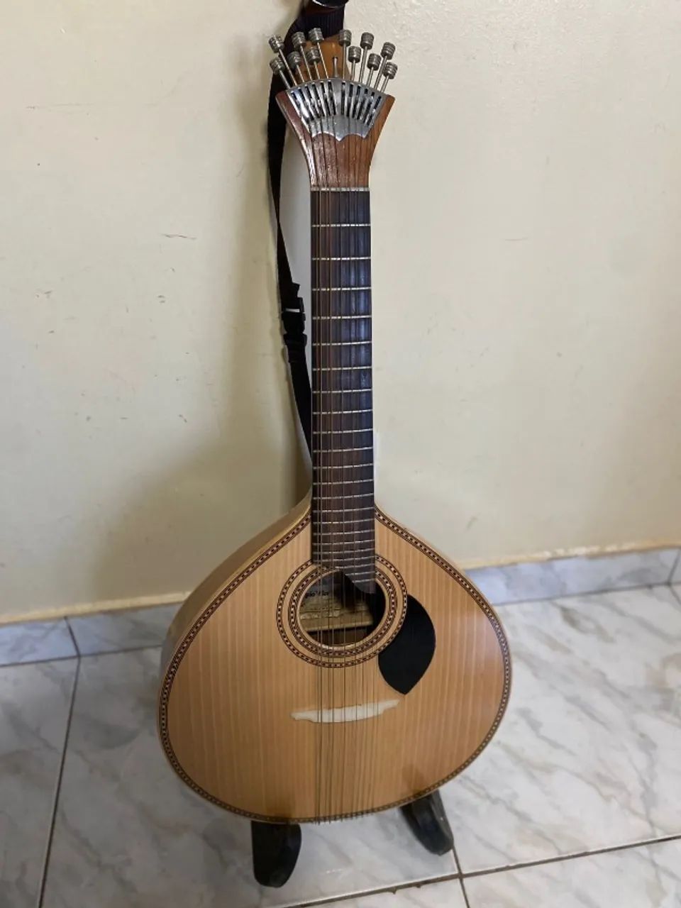 Guitarra Portuguesa de Coimbra Legítima - Vintage (Fabricada em Portugal) - Impecável