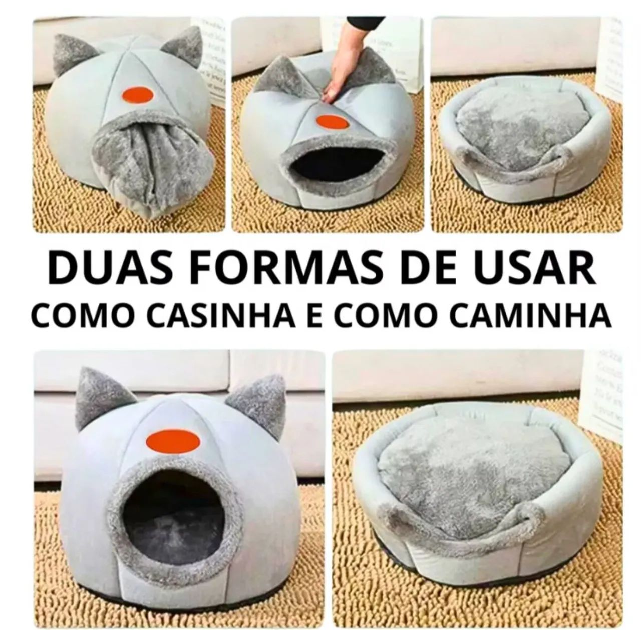Casa Cama Tipo Toca Para Gato