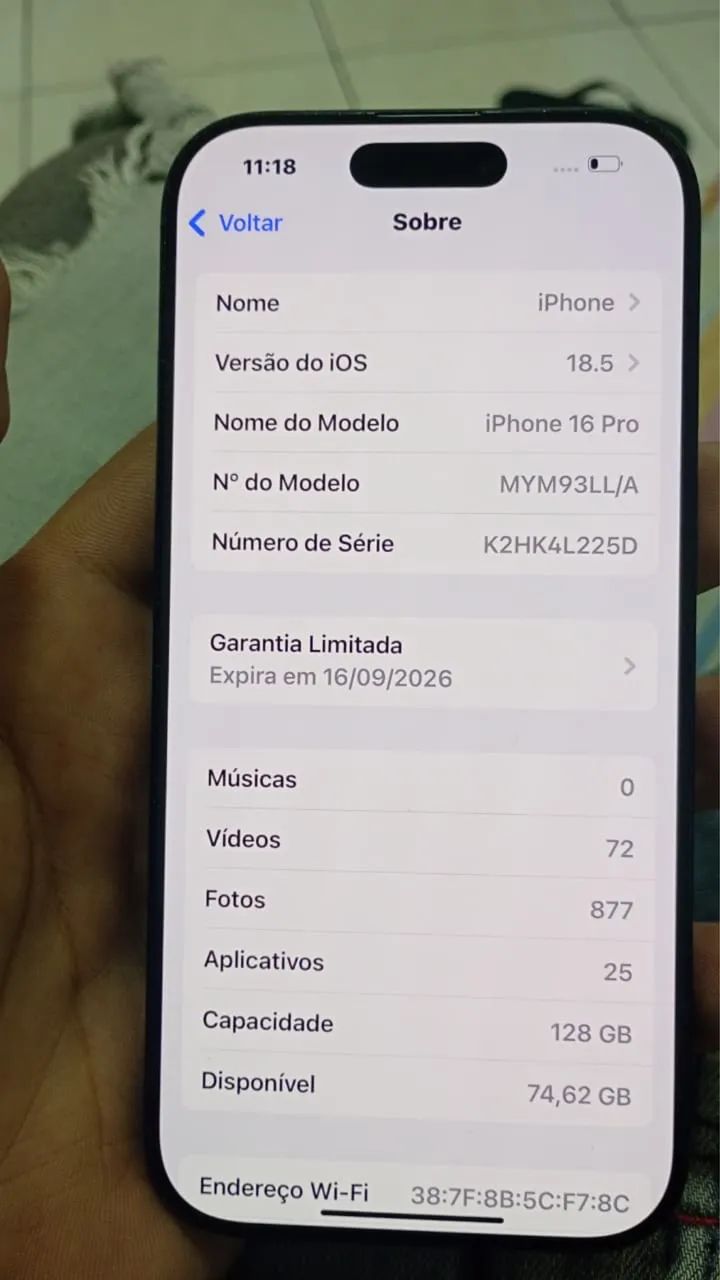 iPhone 16pro 128gb garantia Apple - Foto 3
