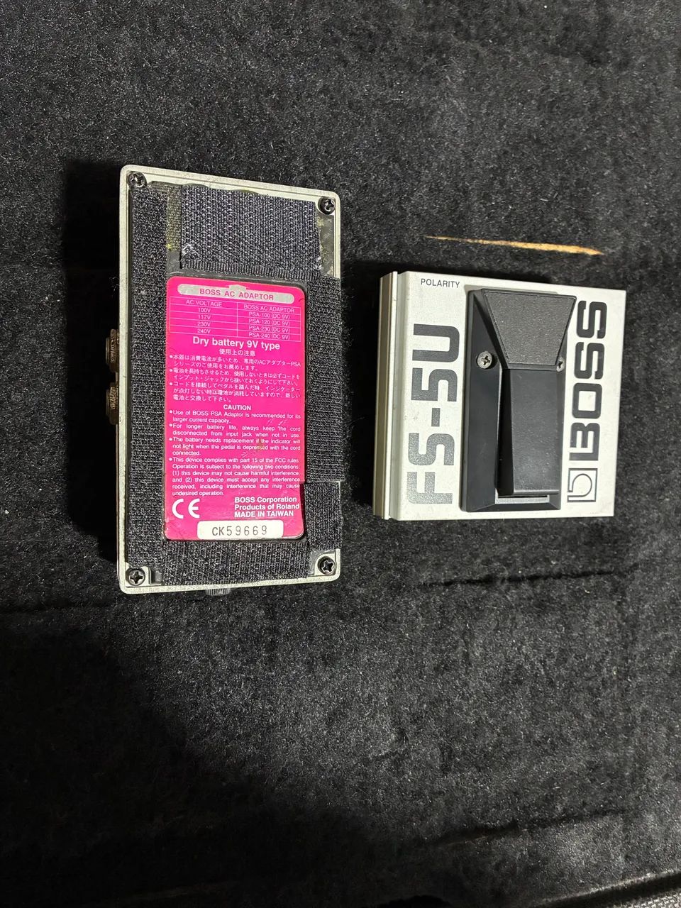 Boss Digital Delay DD-5 Pink Label + TAP Tempo Boss FS-5u