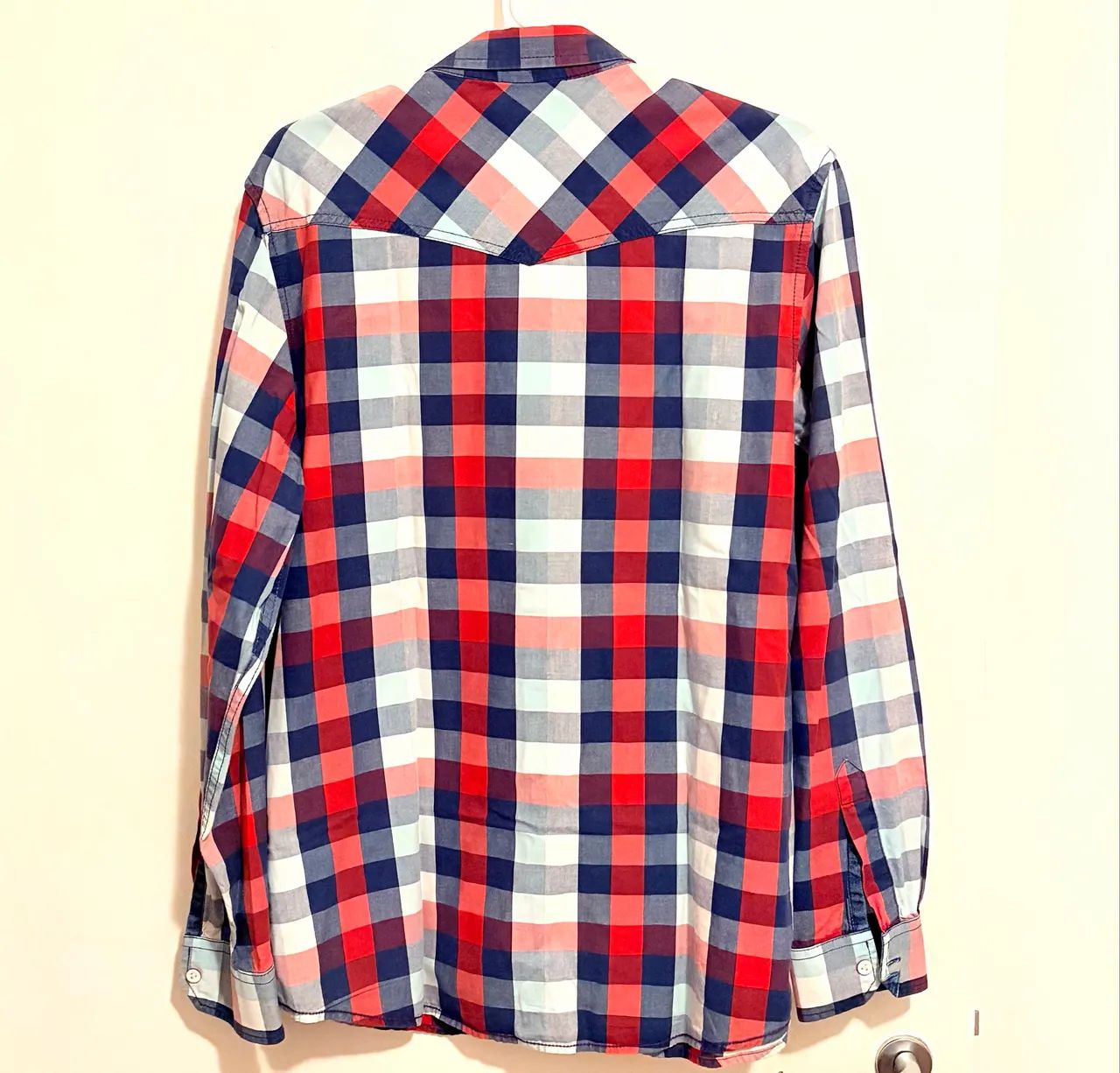 Camisa manga longa xadrez M - Foto 2
