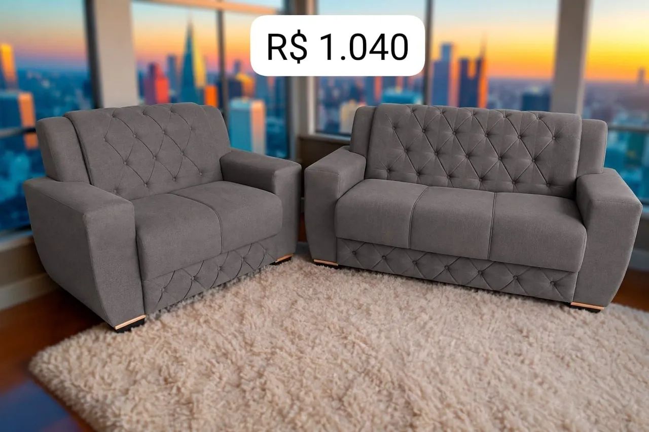 Conjunto sofá por R$ 1.040