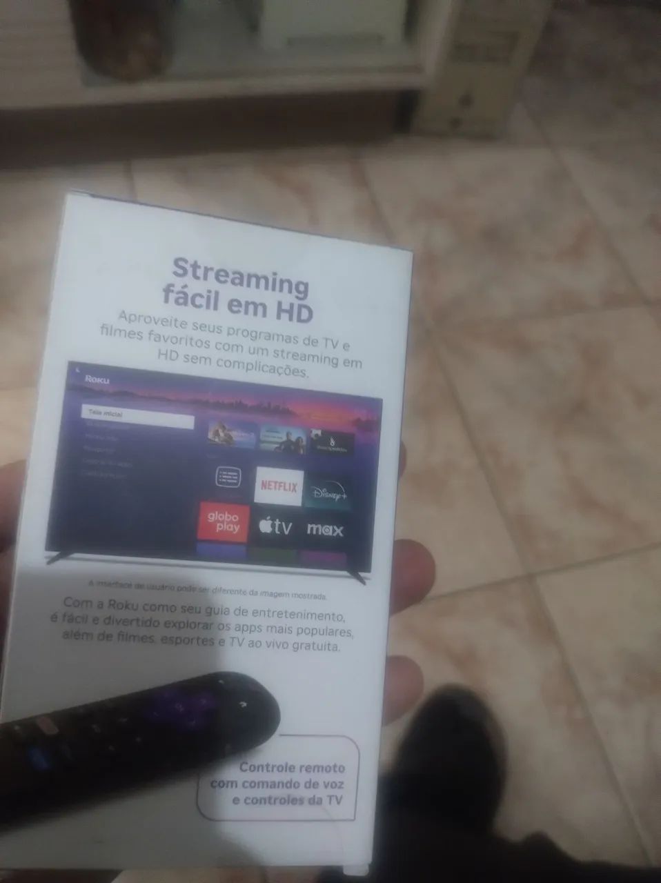 Roku Streaming Stick Lacrado Aceitamos OLX PAY  - Foto 2