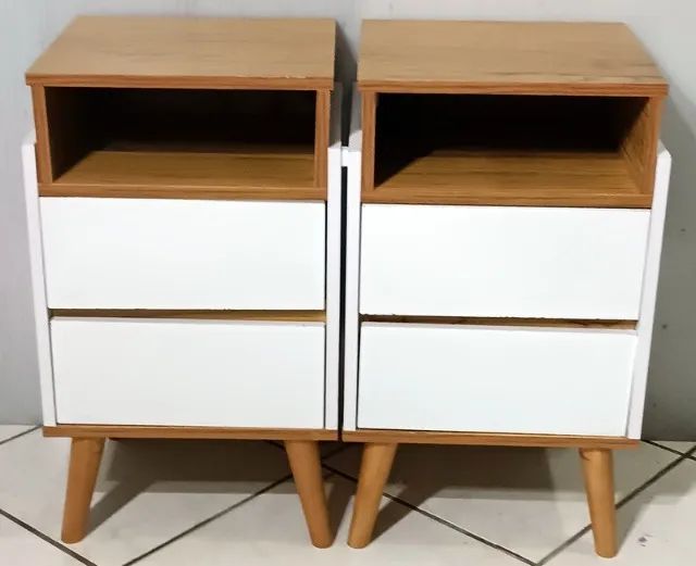 2 Mesinhas de cabeceira retro 70x38x33 cm