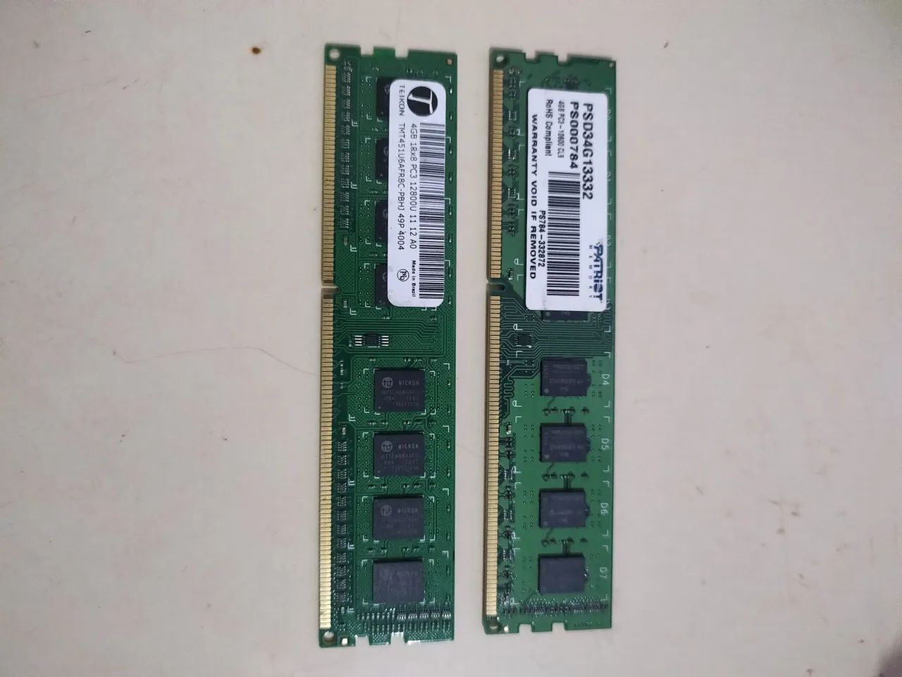 Kit memória ram 8GB 2x4GB