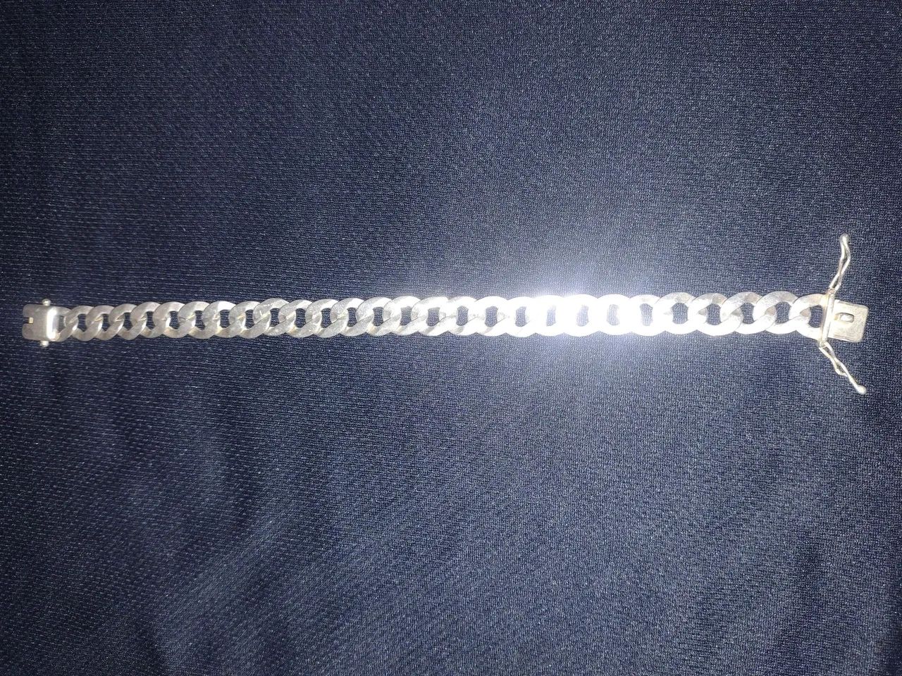Conjunto Corrente de prata com pigente trevo da sorte e pulseira. - Foto 4