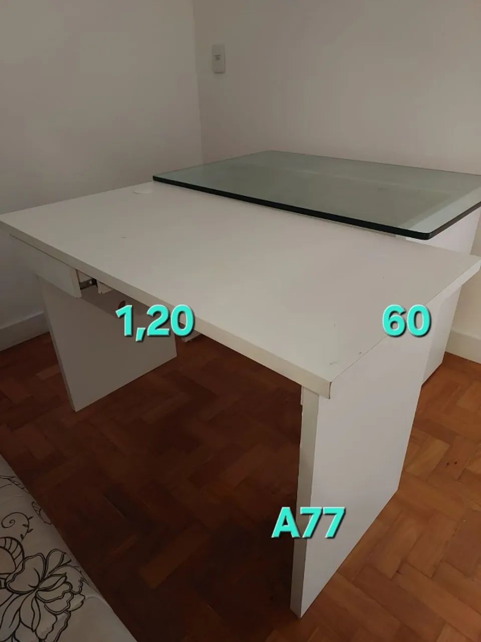 Mesa de Escritório Branca 
